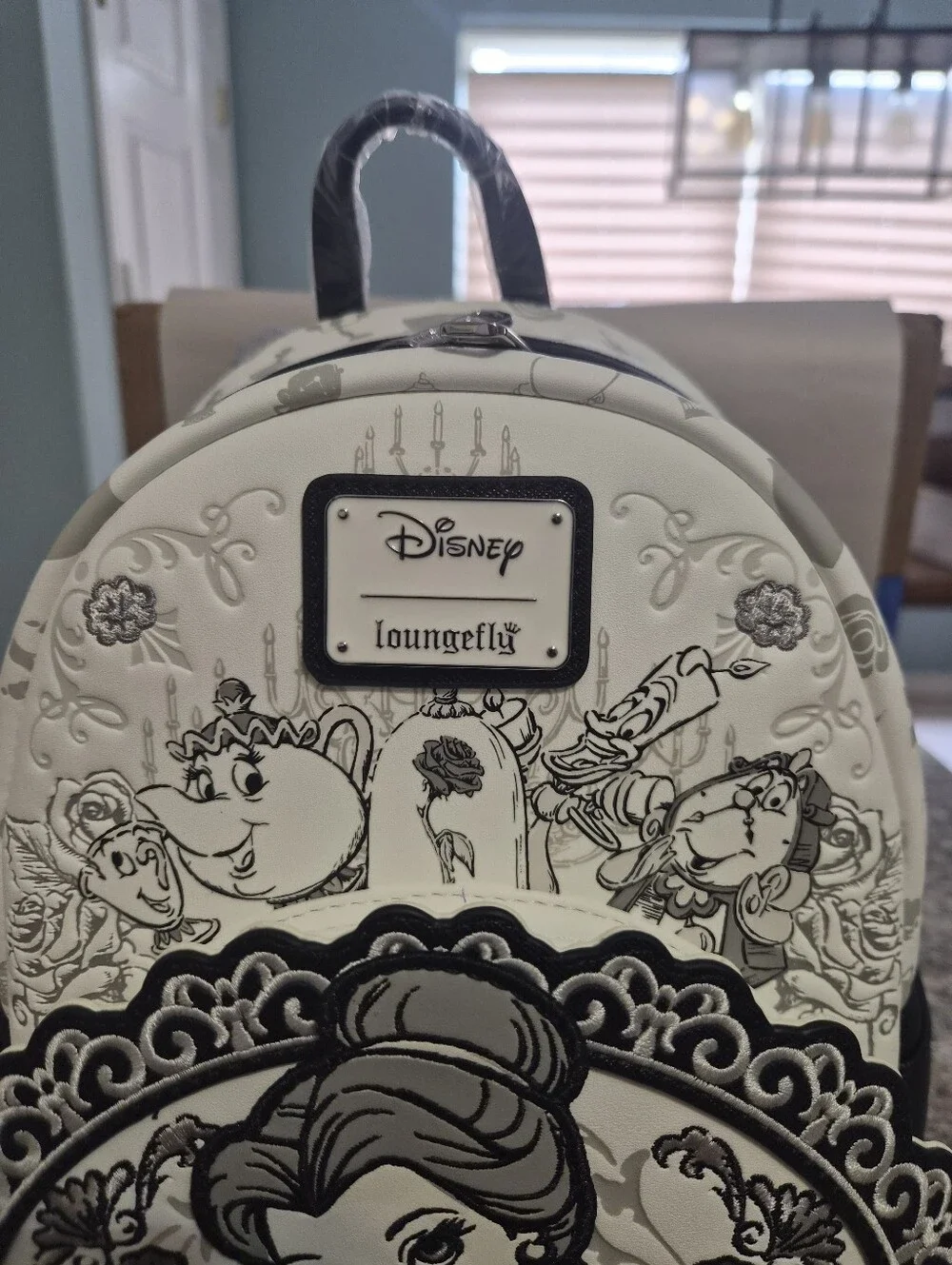 Loungefly Exclusive Sketch Belle Floral Mini Backpack